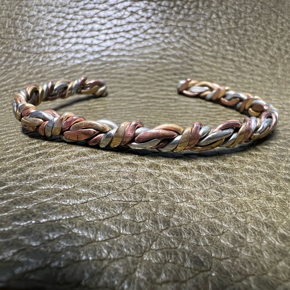 Vintage Sergio Lub mixed metal bracelet ‘Rainforest’